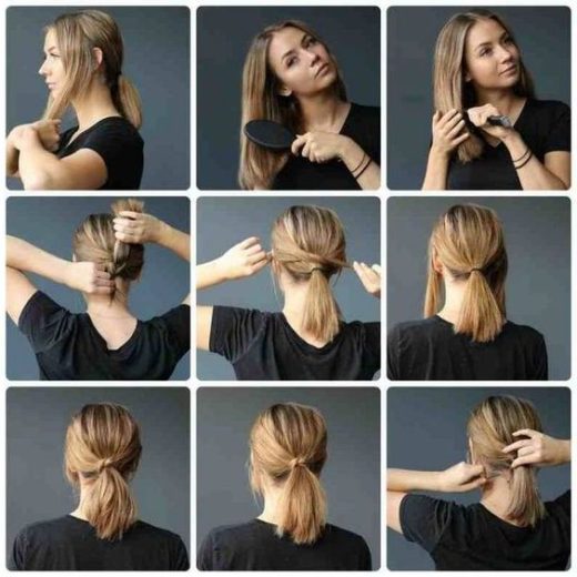 step by step easy hairstyles for short hair