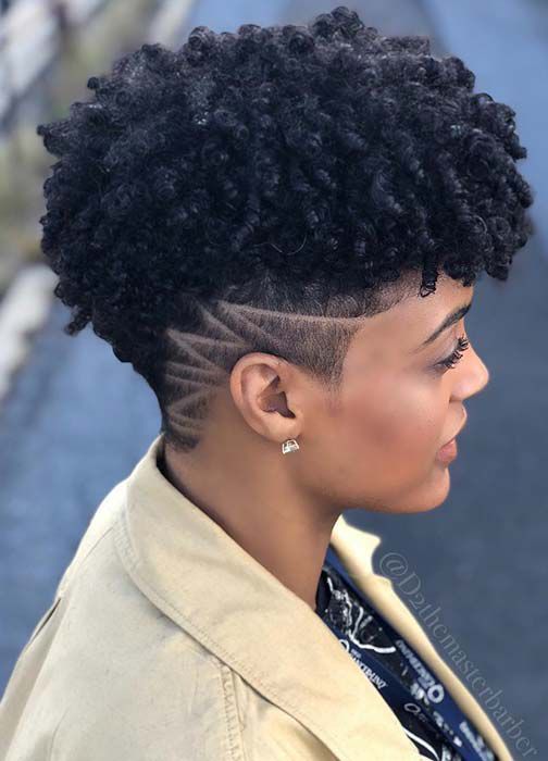 tapered short hairstyles for old black women