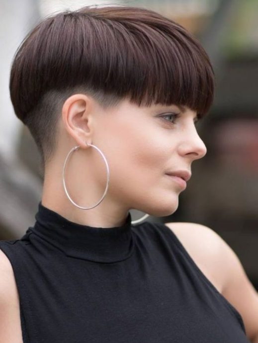 tomboy female fade haircut