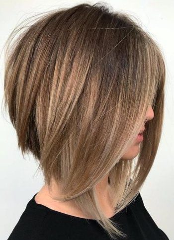 undercut super short stacked bob