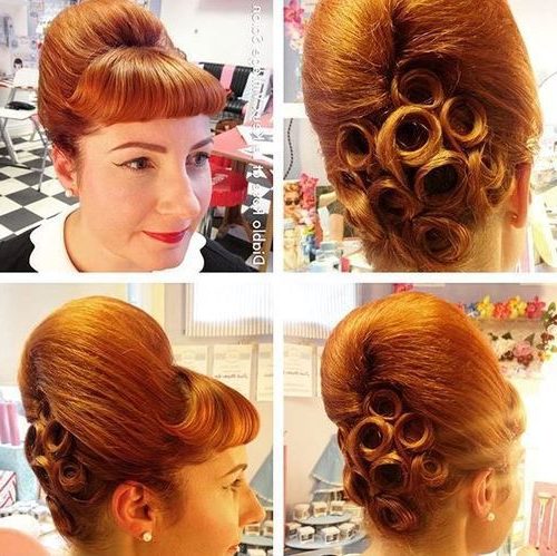 1960's beehive hairdo