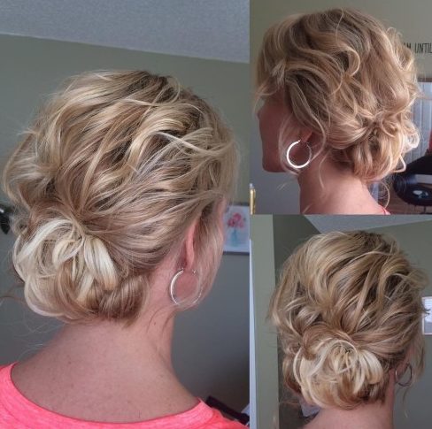 Casual very short hair updos