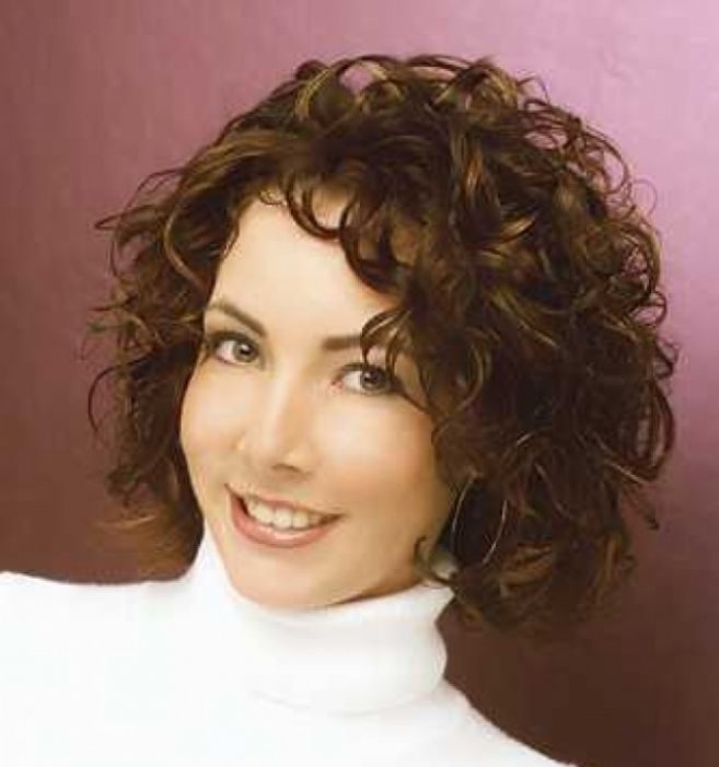 Frizzy hairstyles for naturally curly hair over 50
