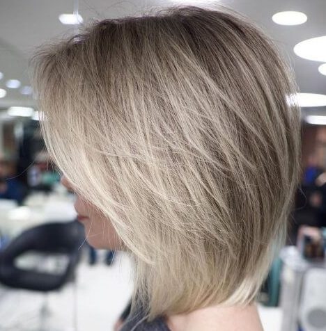 Inverted bob layered bob hairstyles for over 50