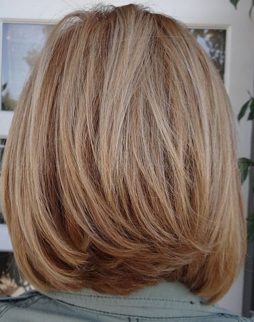 Long bob hairstyles for over 50