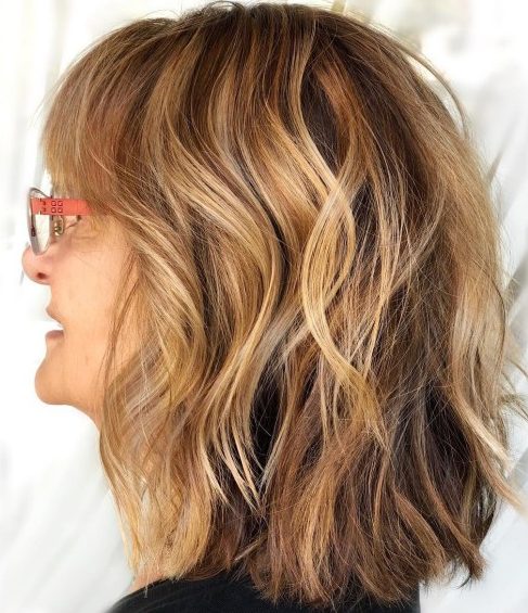 Long layered hair over 50