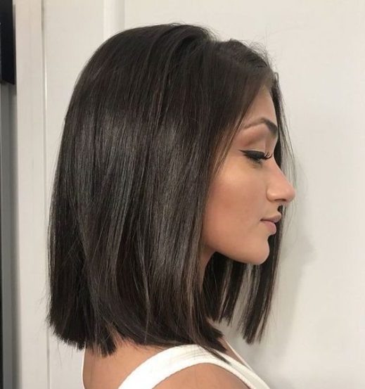 caramel brown balayage short hair