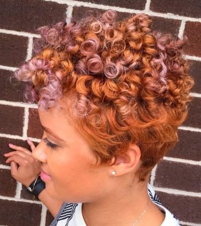 curly pixie cut