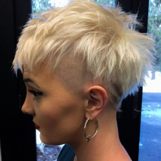 feminine undercut pixie