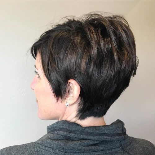 funky inverted bob