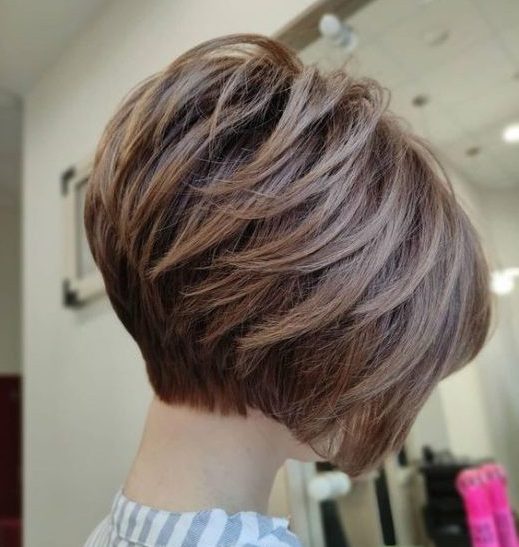 inverted stacked bob