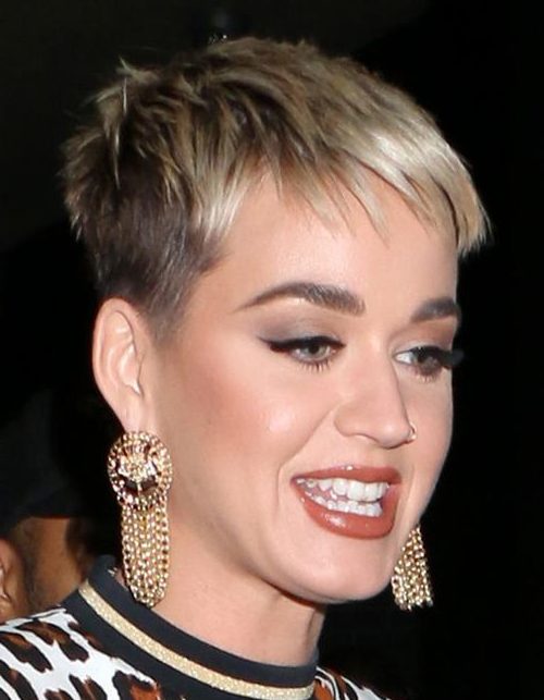 katy perry new haircut photos