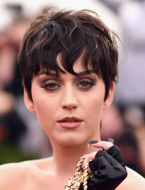 katy perry short hair black