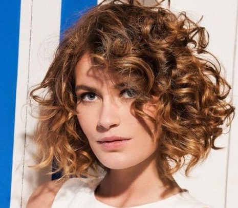 medium length hair loose spiral perm