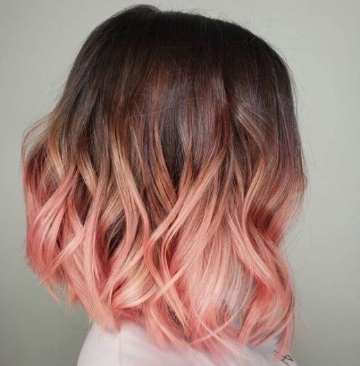 ombre pink hair