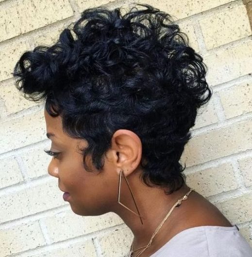 pixie short black hairstyles