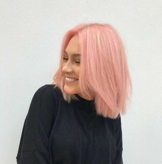 pixie short pink hair
