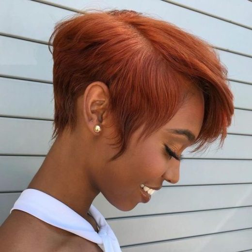 relaxed pixie short black hairstyles