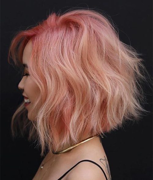 rose gold hair