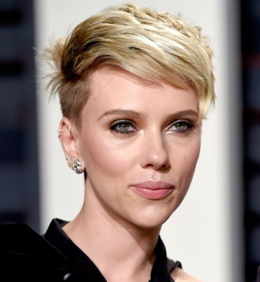 shoulder length scarlett johansson short hair