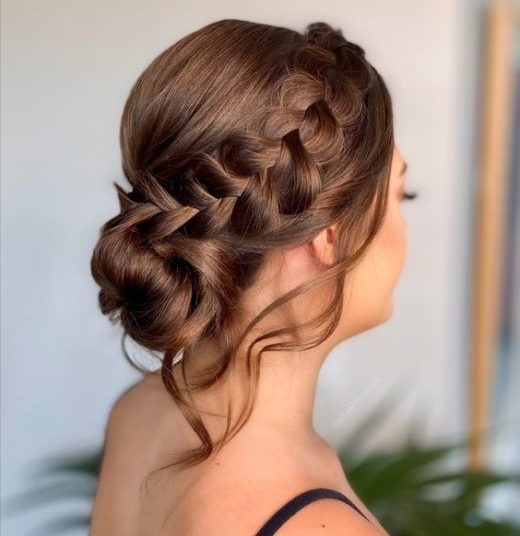 simple chignon hair