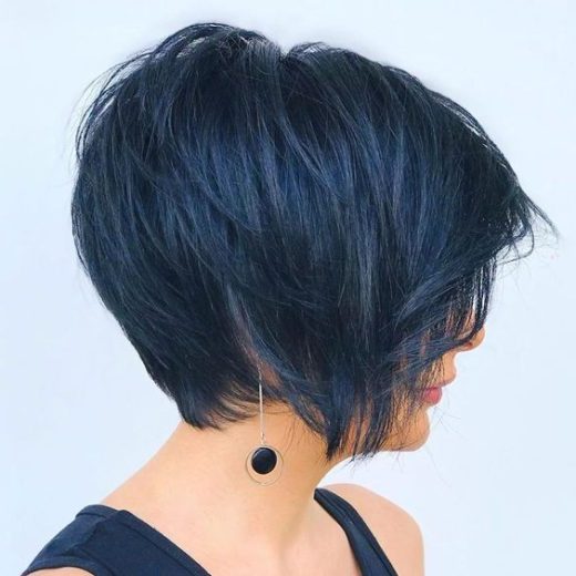 super short stacked bob