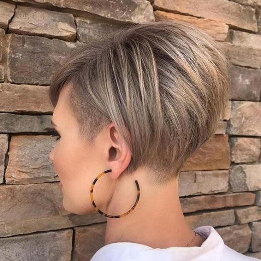 undercut stacked bob