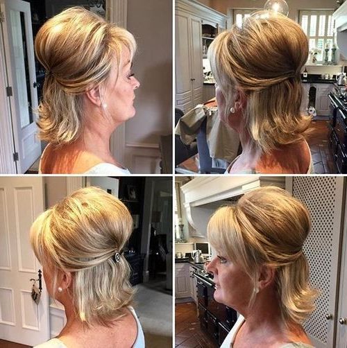 wedding modern beehive hair