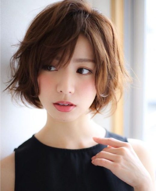 women's asian undercut long hair