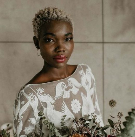 black wedding hairstyles