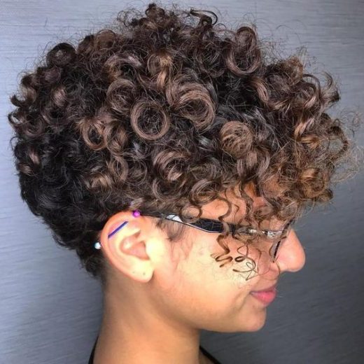 caucasian naturally curly pixie cut