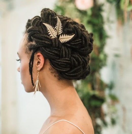 elegant black hair updos for weddings