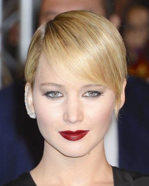 pixie jennifer lawrence short hair