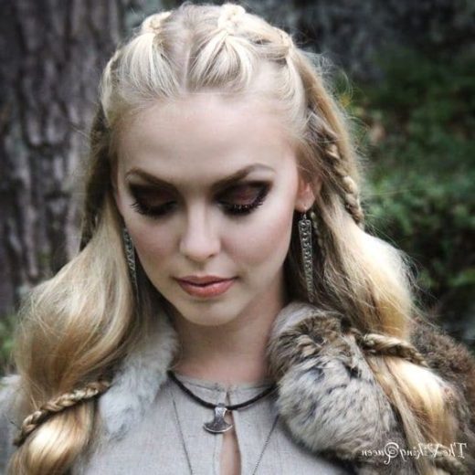 shield maiden viking hair braids female