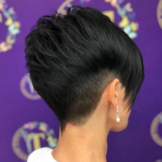 tapered pixie cut back