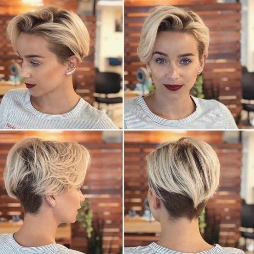 undercut edgy pixie cut