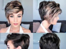 undercut short pixie haircuts front and back view