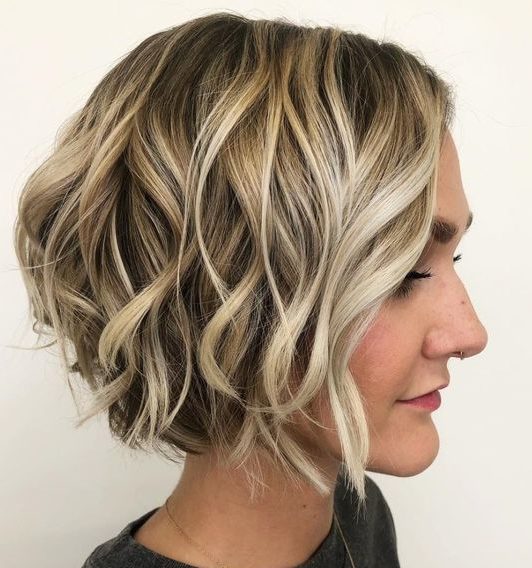 Choppy short bobs for fine hair