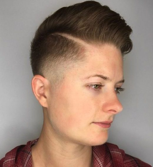 androgynous haircuts for chubby faces