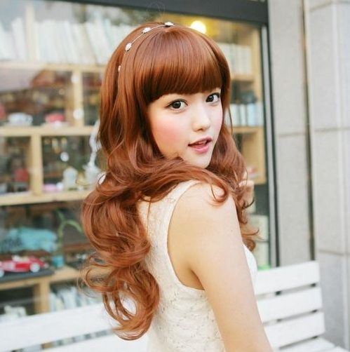 trendy korean shoulder length hair