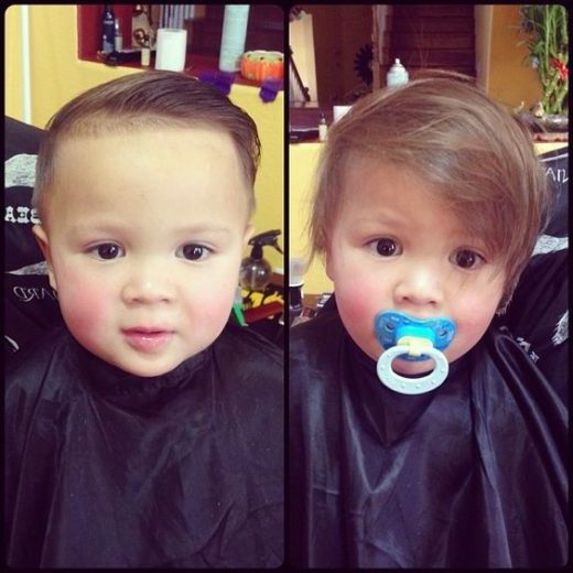 1 year old buzz cut