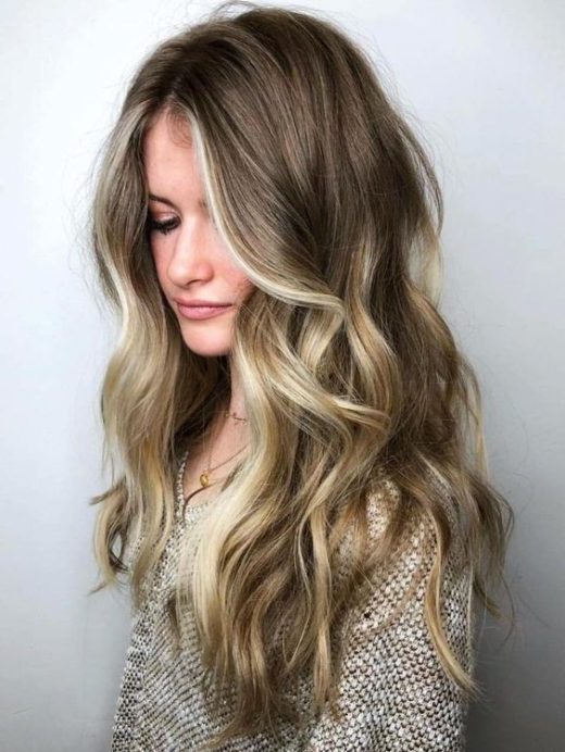 balayage on dirty blonde hair