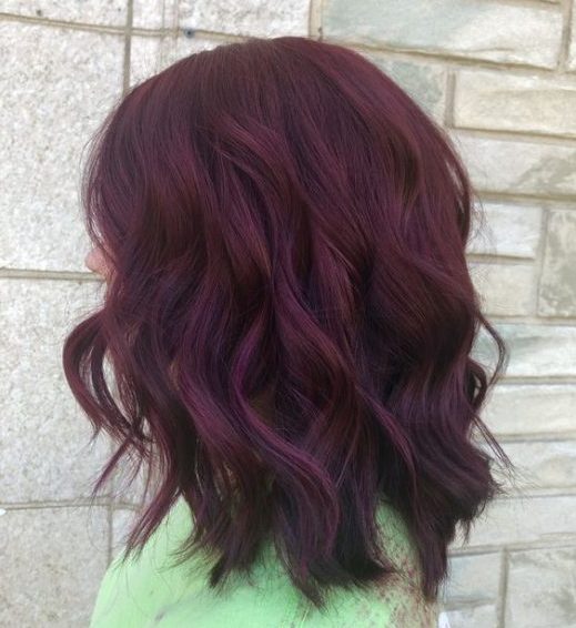 black cherry hair color on dark skin