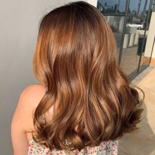 caramel honey brown hair