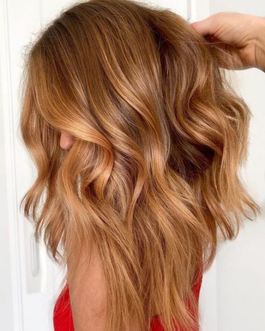 caramel honey light brown hair color