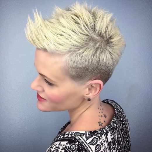 edgy messy short pixie cut