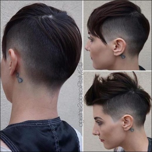 edgy rocker pixie cut