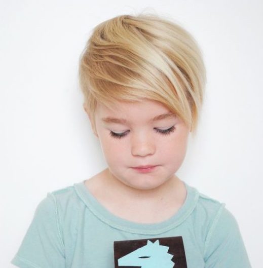 short baby girl hair cut style