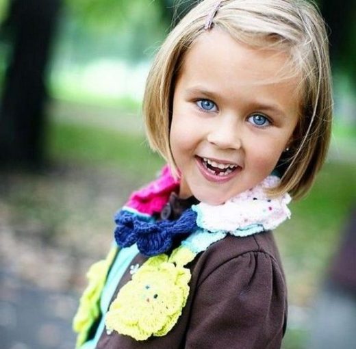 shoulder length little girl haircuts with bangs