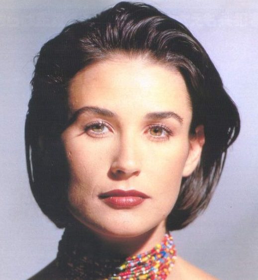 90's demi moore short hair